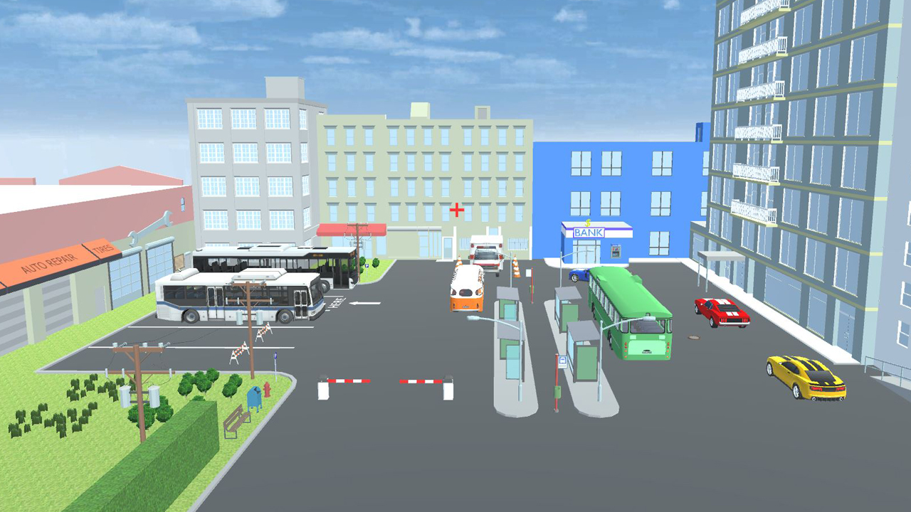 City Bus Parking Simulator Challenge 3D Game Image