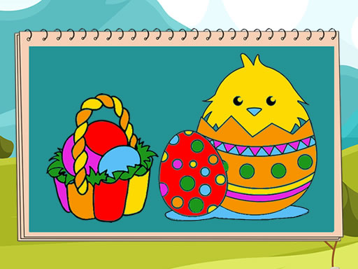 Coloring Book Easter Game Image