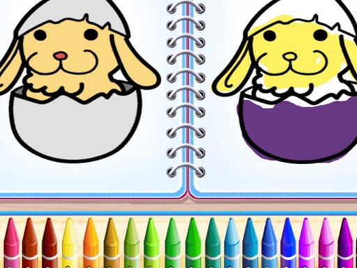 Coloring Bunny Book Game Image