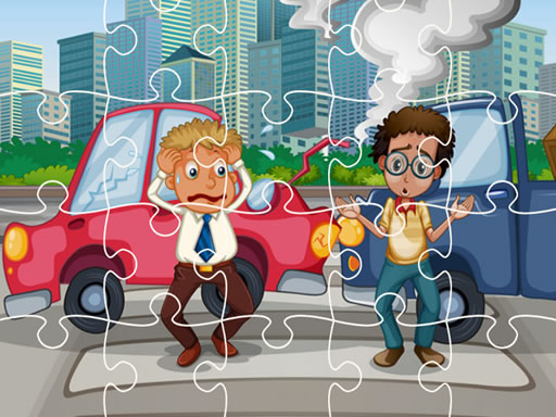 Crash Car Jigsaw Game Image