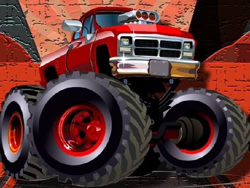 Crazy Monster Trucks Puzzle Game Image