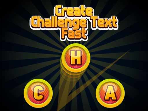 Create Challenge Text Fast Game Image