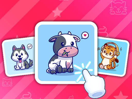Cute Animal Cards Game Image