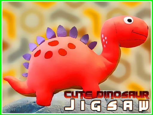 Cute Dinosaur Jigsaw Game Image