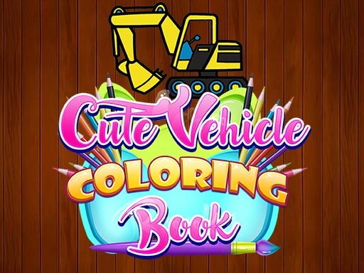 Cute Vehicle Coloring Book Game Image