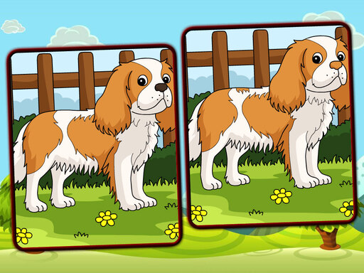 Dogs Spot The Differences Game Image