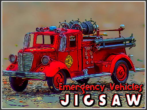 Emergency Vehicles Jigsaw Game Image