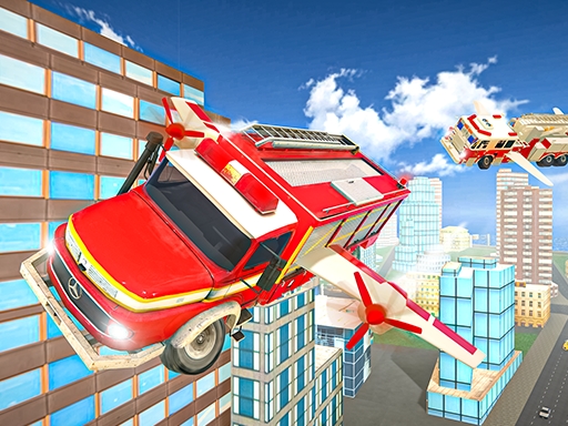 Flying Fire Truck Driving Sim Game Image
