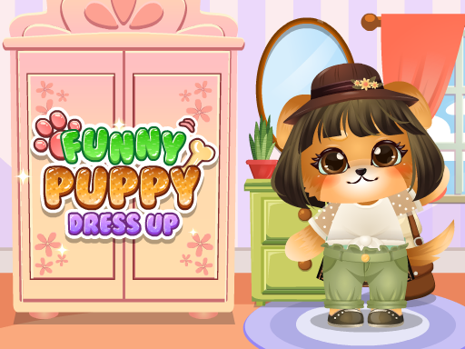 Funny Puppy Dressup Game Image