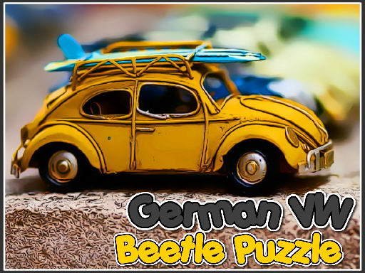 German VW Beetle Puzzle Game Image