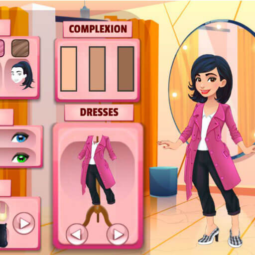 Girl Dressup Deluxe Game Image