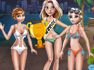 Girls Surf Contest Game Image