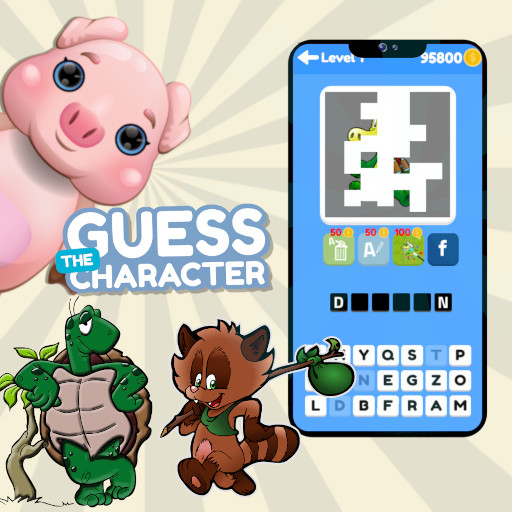 Guess the Character Word Puzzle Game Game Image