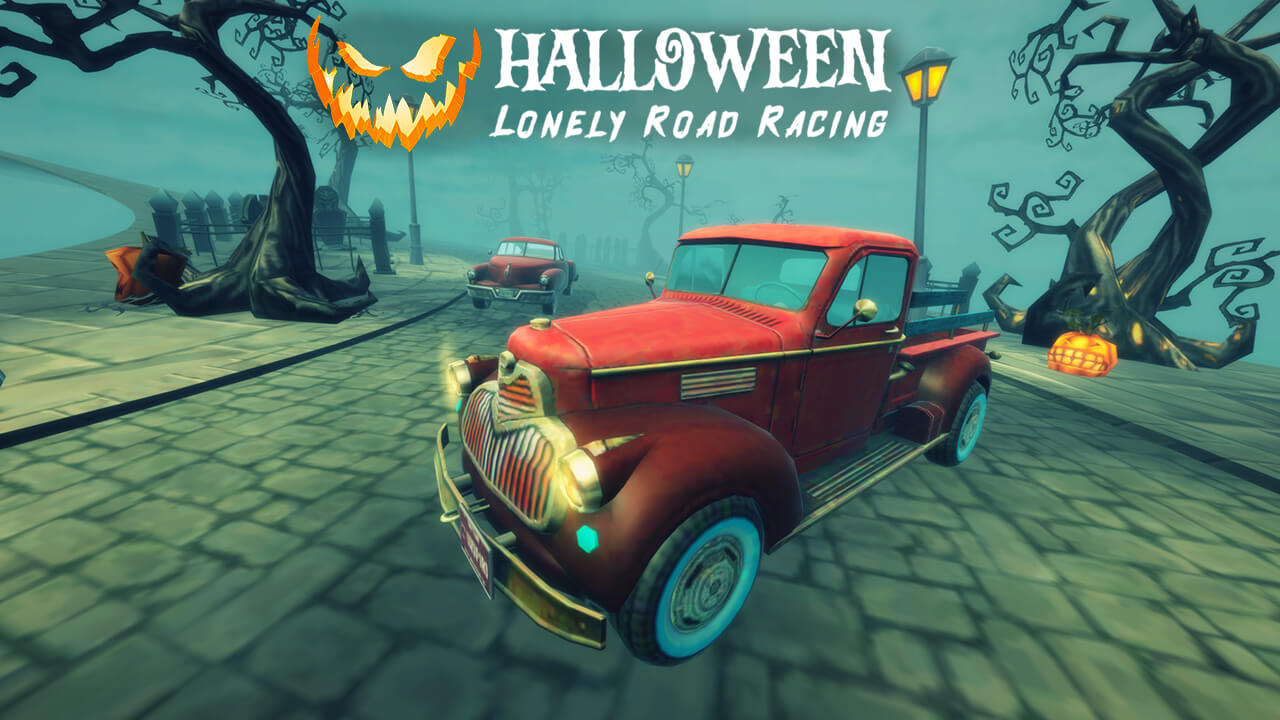 Halloween Lonely Road Racing Game Image