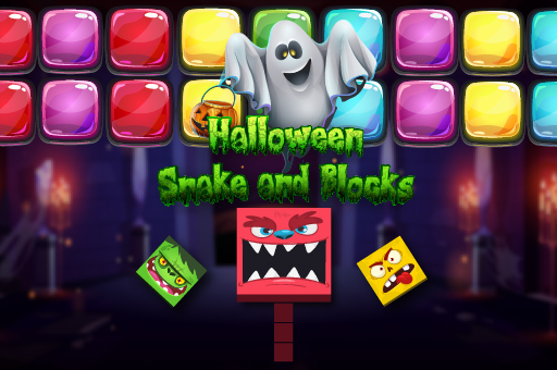 Halloween Snake and Blocks Game Image