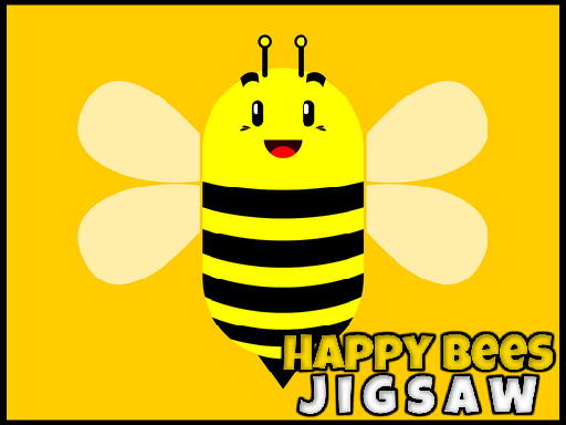 Happy Bees Jigsaw Game Image