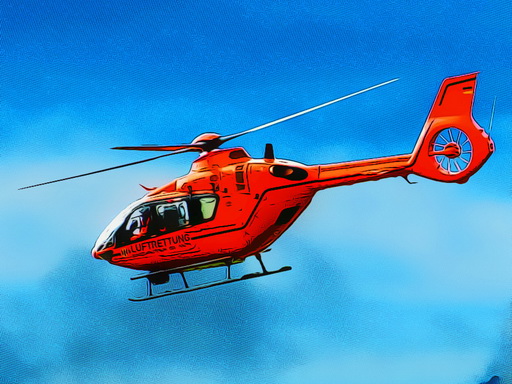 Helicopter Puzzle Game Image