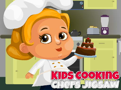 Kids Cooking Chefs Jigsaw Game Image