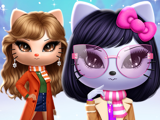 Kitty Squad Winter Dress Up Game Image