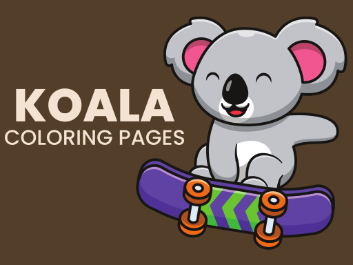 Koala Coloring Pages Game Image