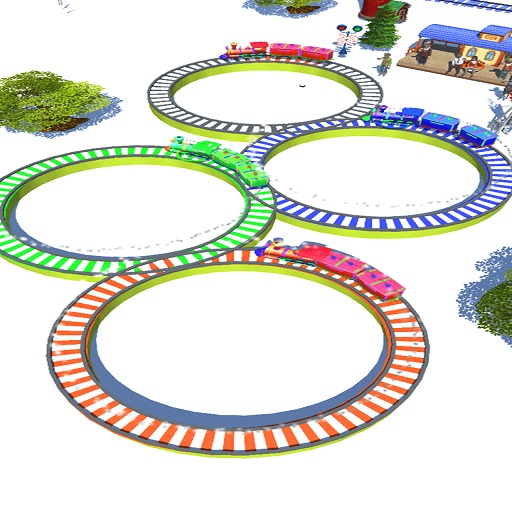 Lowpolly Train Racing Game  Game Image