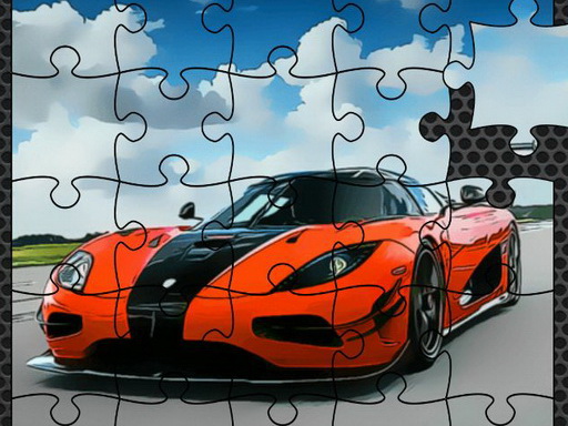 Luxury Swedish Cars Jigsaw Game Image