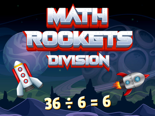 Math Rockets Division Game Image