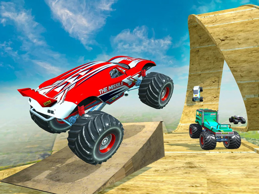 Mega Ramp Monster Truck Race Game Image