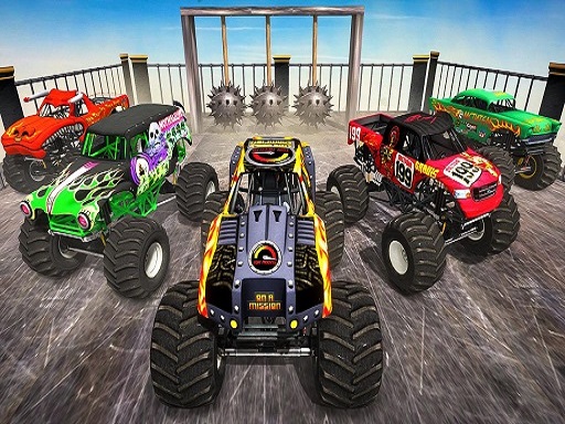 Monster Truck Impossible Stunt Track Game Image