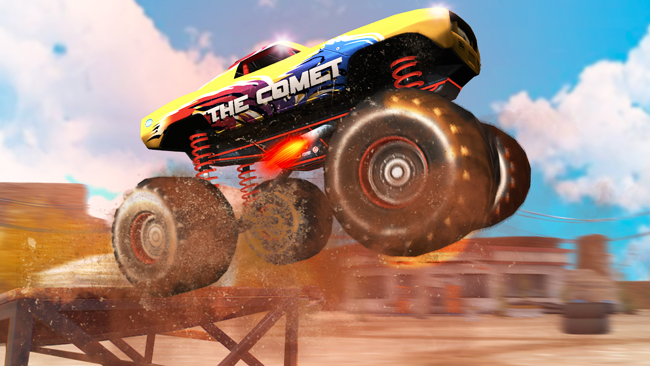Monster Truck Stunt Racing Game Image