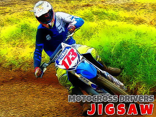Motocross Drivers Jigsaw Game Image