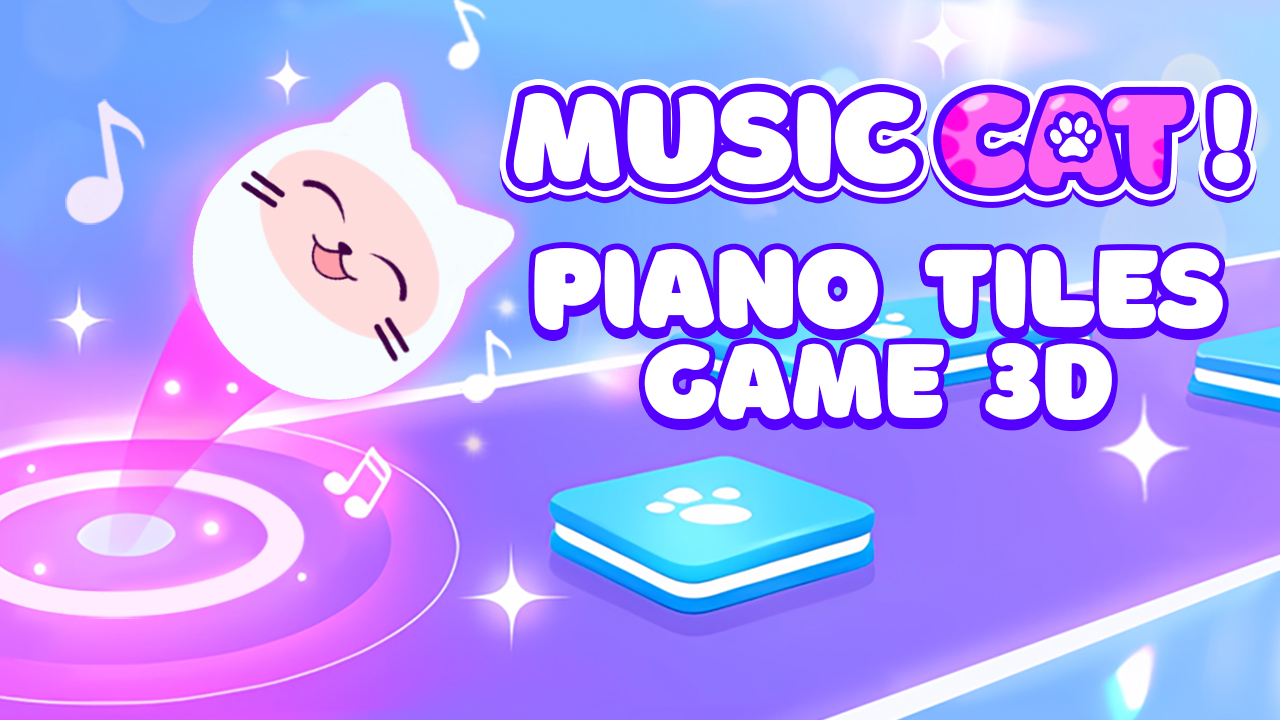Music Cat!Â Piano Tiles Game 3D Game Image