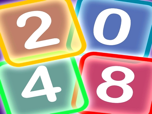 Neon 2048 Game Image