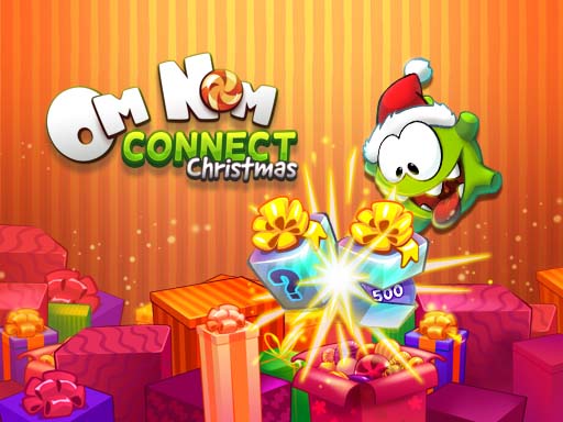 Om Nom Connect Christmas Game Image
