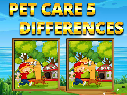 Pet Care 5 Differences Game Image