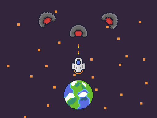 Pixel Protect Your Planet Game Image