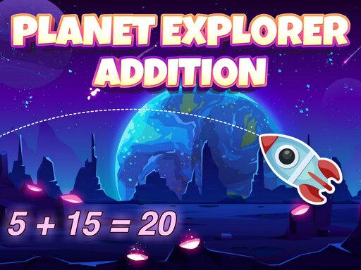 Planet Explorer Addition Game Image