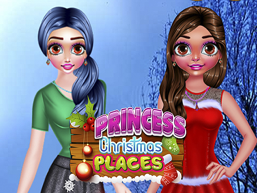 Princess Christmas Places Game Image