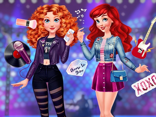 Princess Redheads Rock Show Game Image