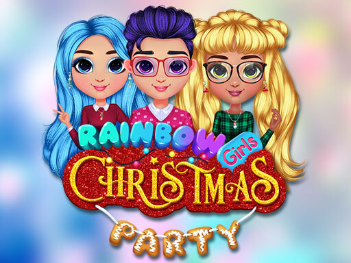 Rainbow Girls Christmas Party Game Image