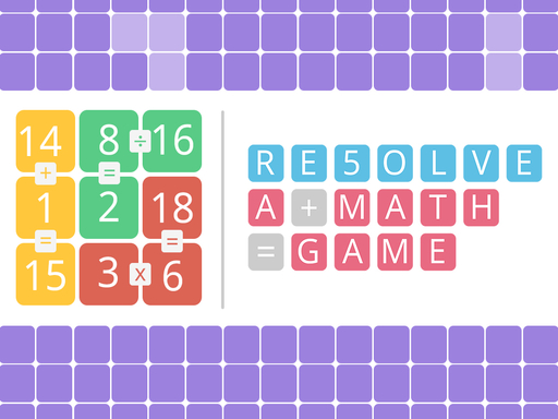 RESOLVE a math game Game Image