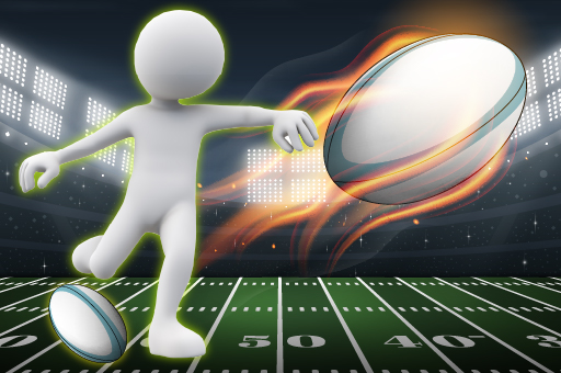 Stickman Rugby Run And Kick Game Image