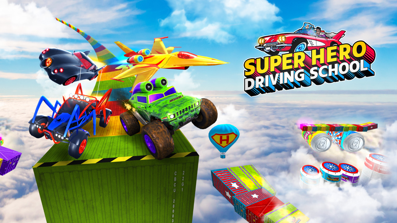 Super Hero Driving School Game Image