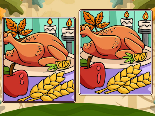 Thanksgiving Spot The Differences Game Image