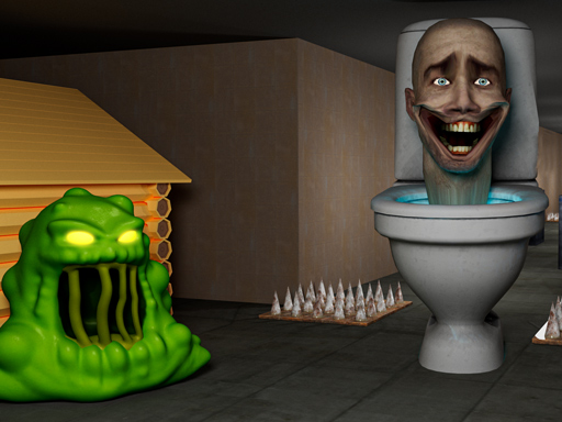 Toilet Monster Attack Sim 3D Game Image