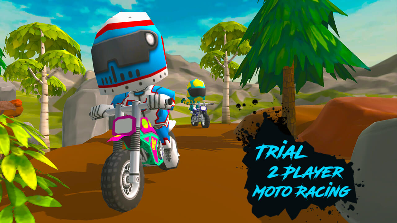 Trial 2 Player Moto Racing Game Image