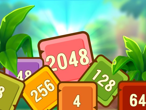 Tropical Cubes 2048 Game Image
