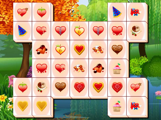 Valentines Day Mahjong Game Image