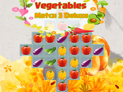 Vegetables Match 3 Deluxe Game Image