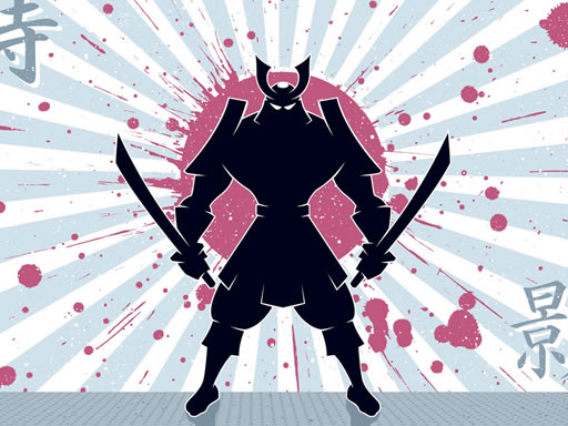 Warriors Against Enemies Coloring Game Image